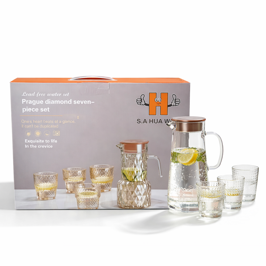 Prague Diamond 7-Piece Glass Set