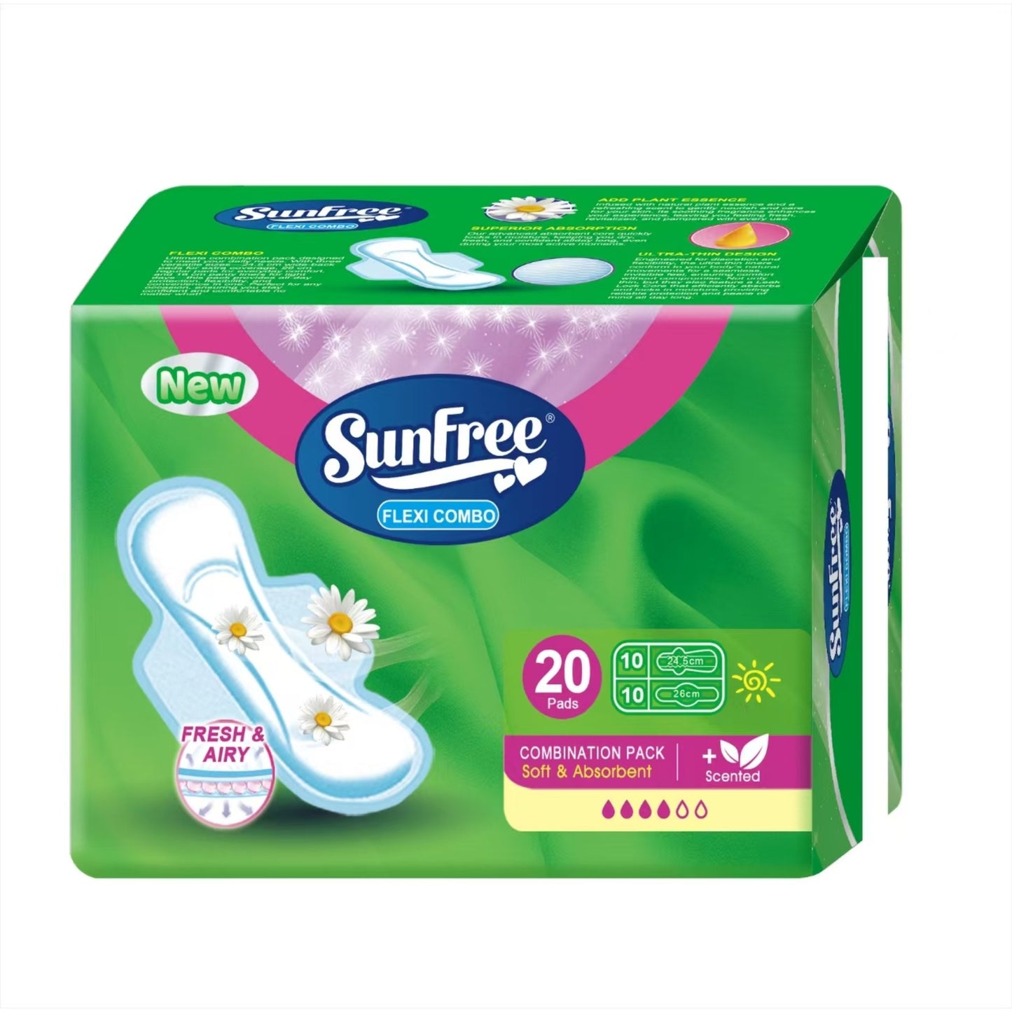 SUNFREE NYLON COMBO NIGHT AND DAY PADS 20S