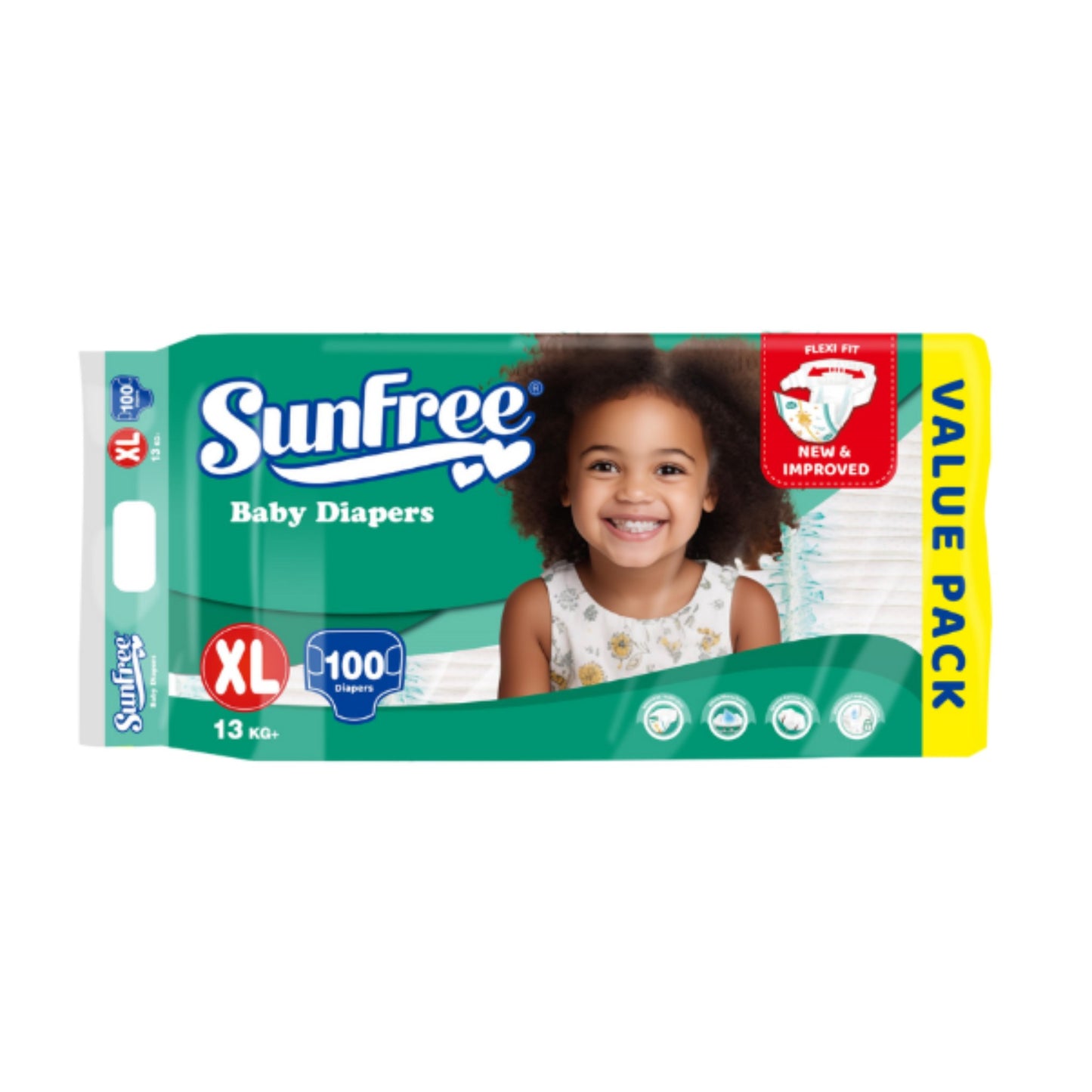 Sunfree Baby Diapers 100 Pack