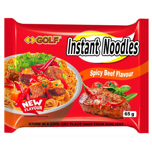 Golf instant noodles spicy beef flavour 5x65g