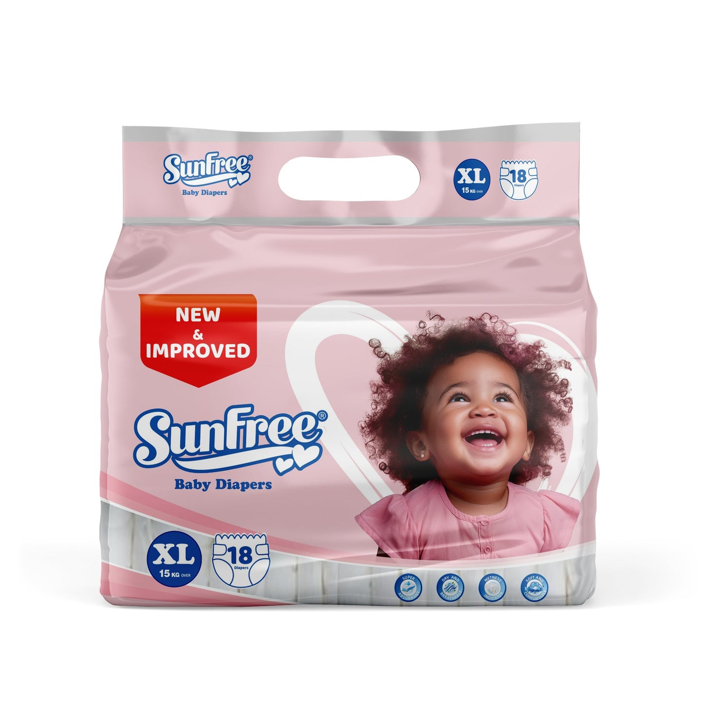 Sunfree Baby Diapers 18 Pack