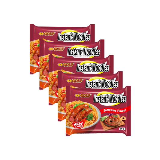 Golf instant noodles boerewors flavour  5x65g