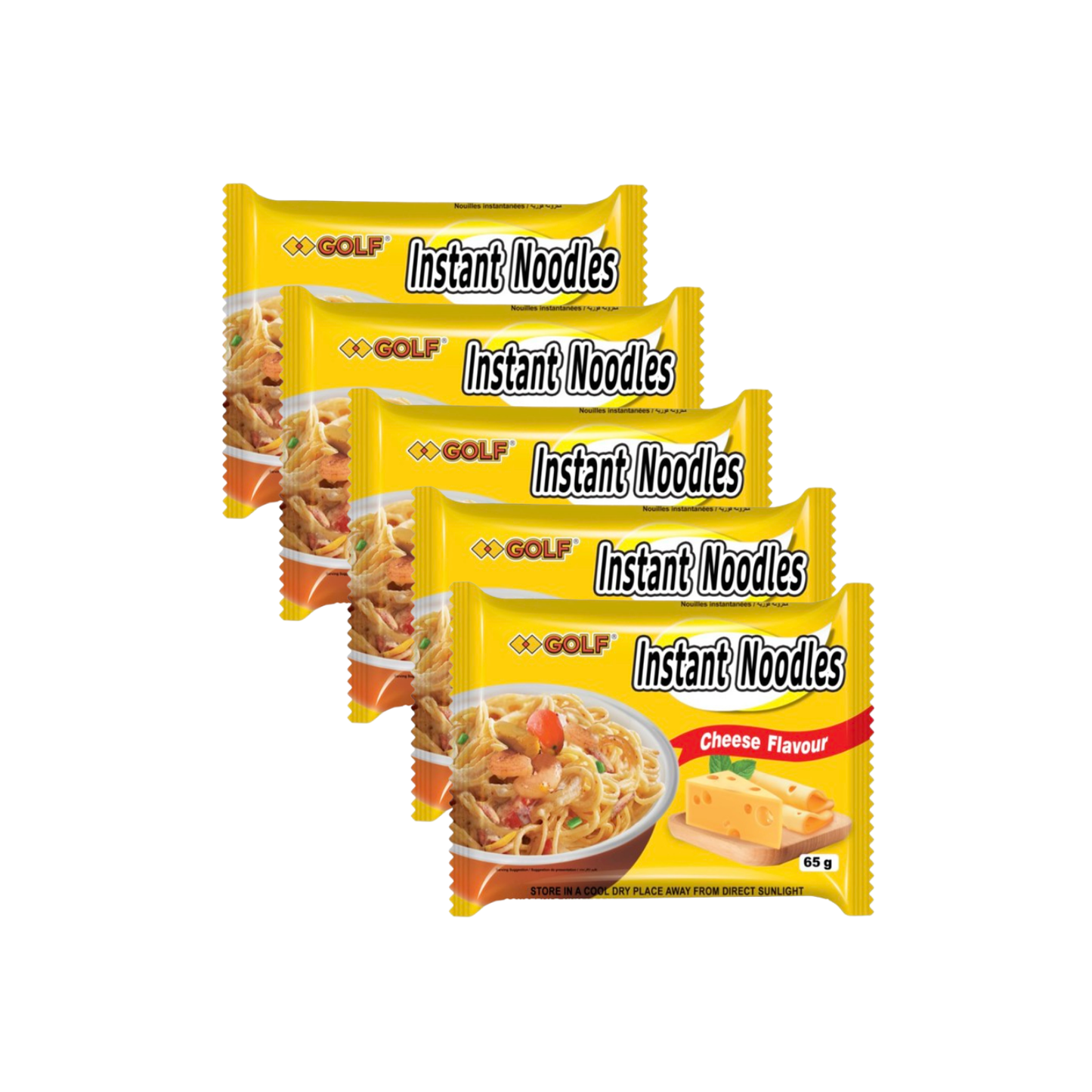 Golf instant noodles cheese flavour 5x65g
