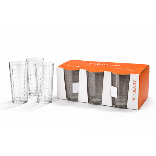 Textured Bubble Tall Glass Set