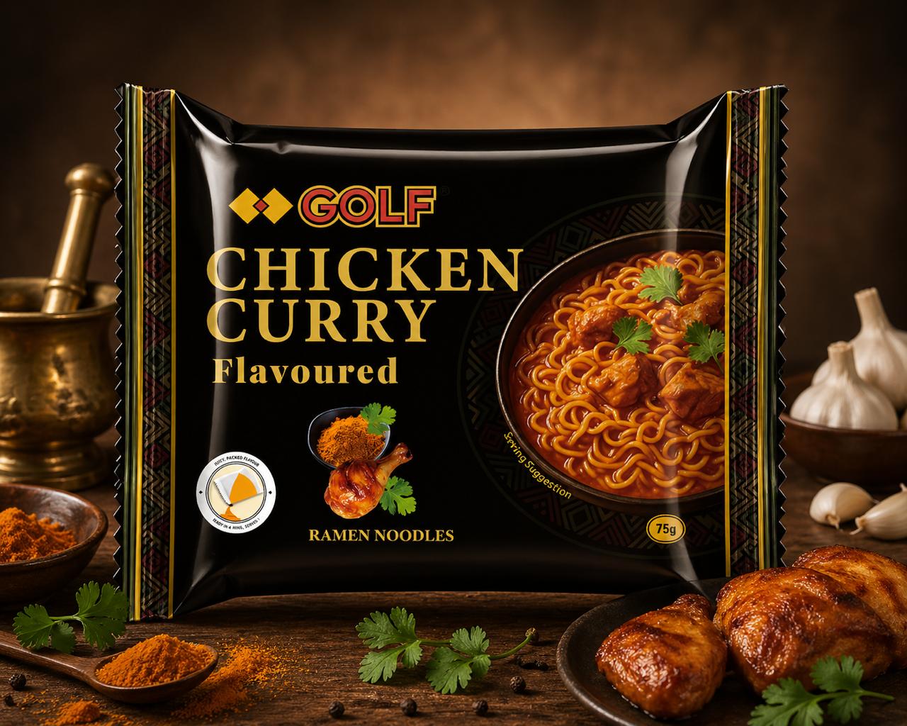 Golf Select Chicken Curry Flavoured Noodles