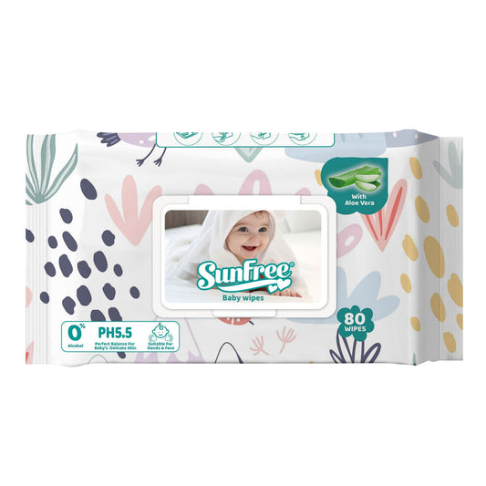 Sunfree Scented Baby Wet Wipes 80's