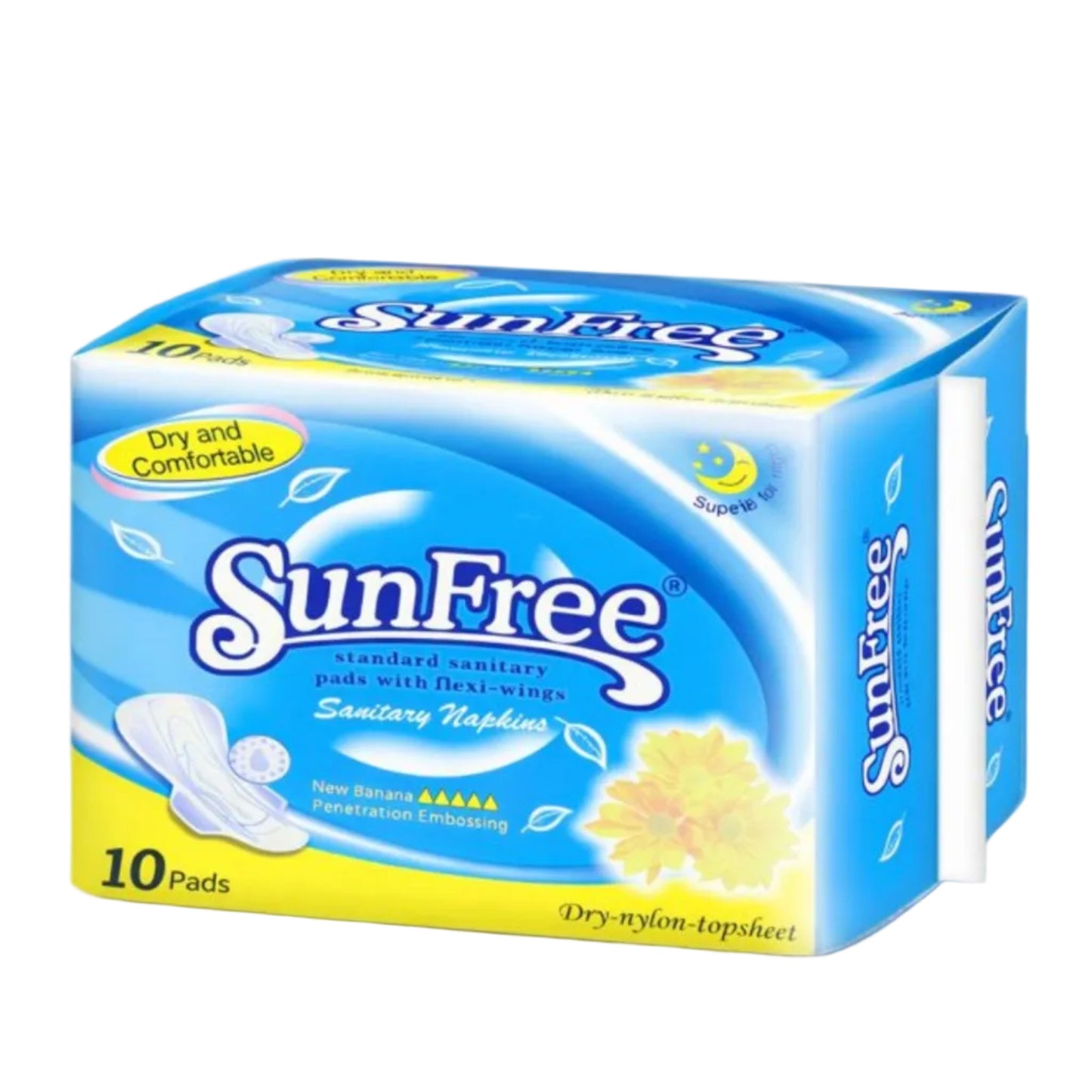 SUNFREE DRY NYLON PADS REGULAR 10S