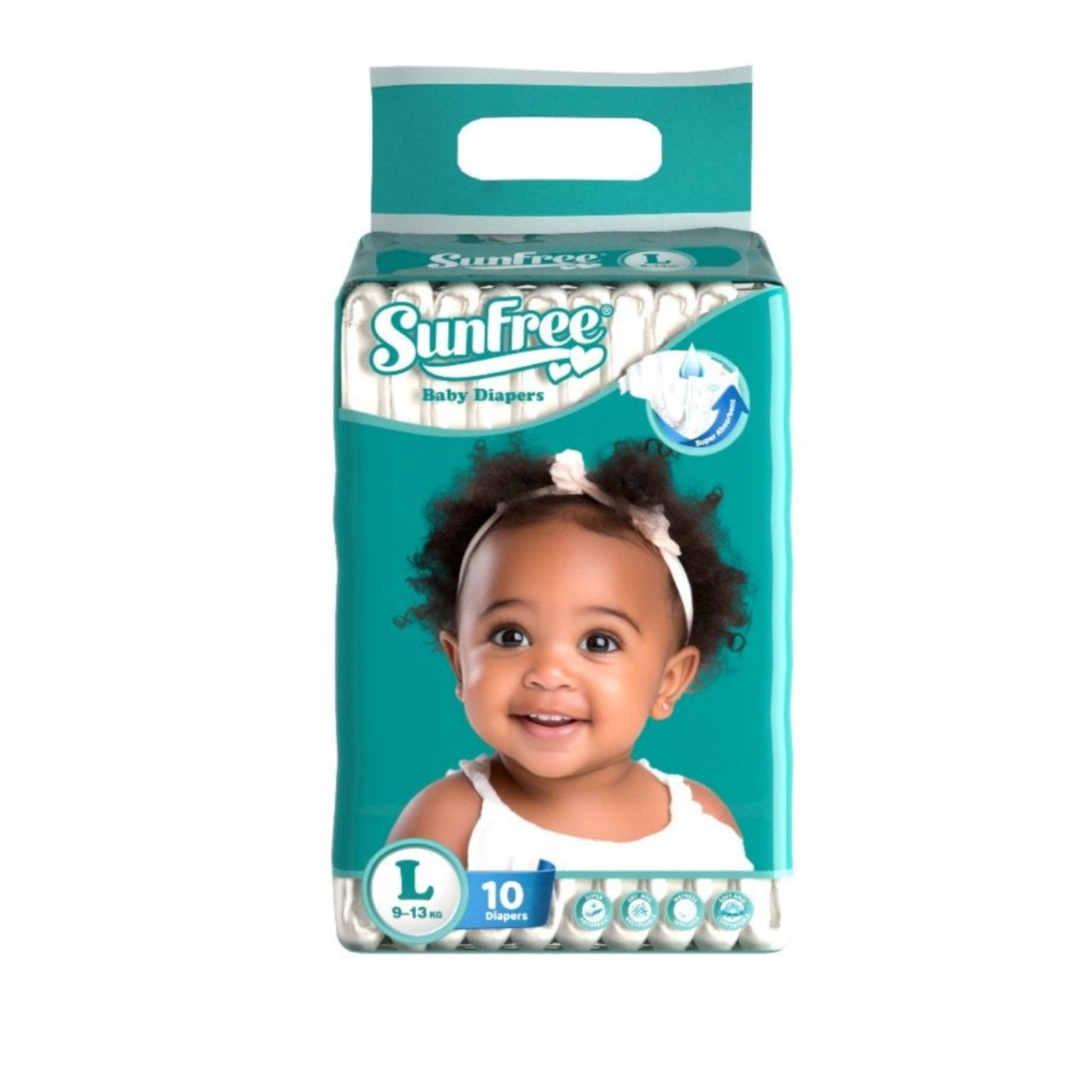 Sunfree Baby Diapers               10 Pack