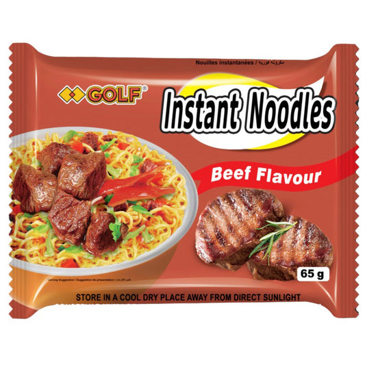 Golf instant noodles beef flavour 5x65g