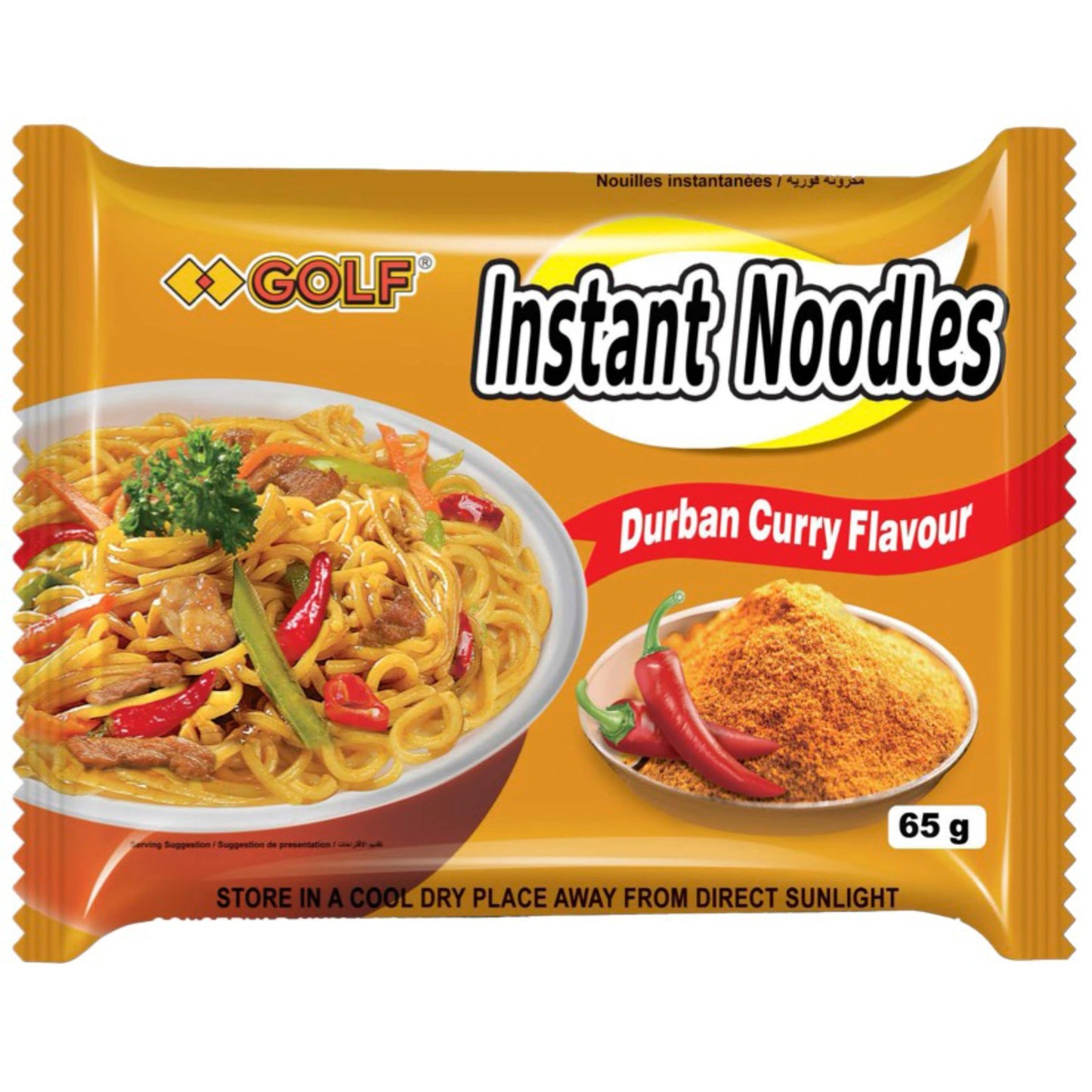 Golf instant noodles curry flavour 5x65g