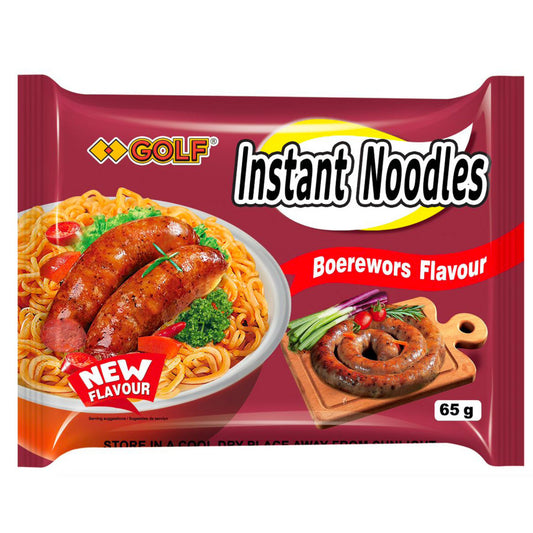Golf instant noodles boerewors flavour  5x65g